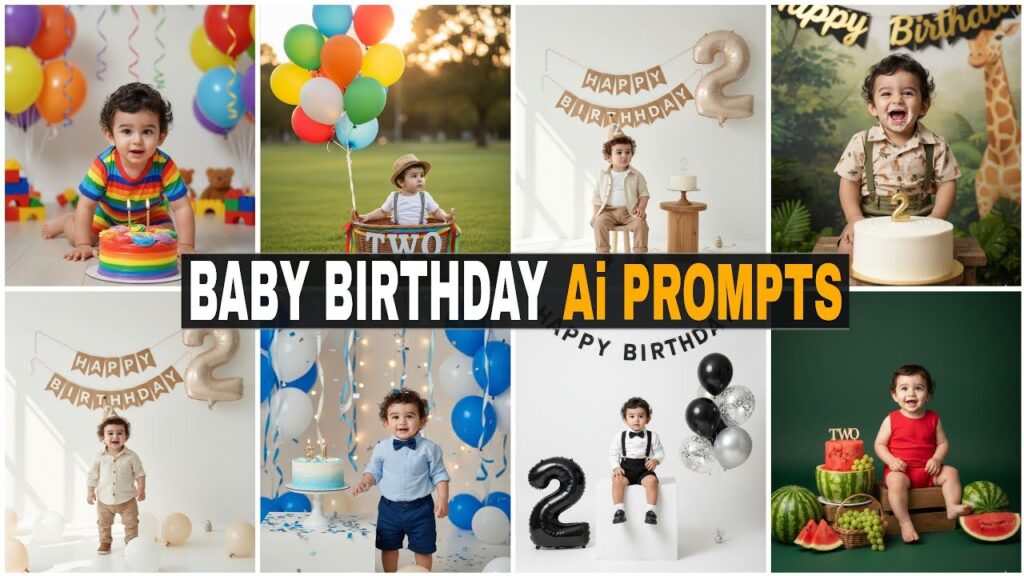 Happy Birthday Gemini AI Prompts for 2 and 3 Year Child