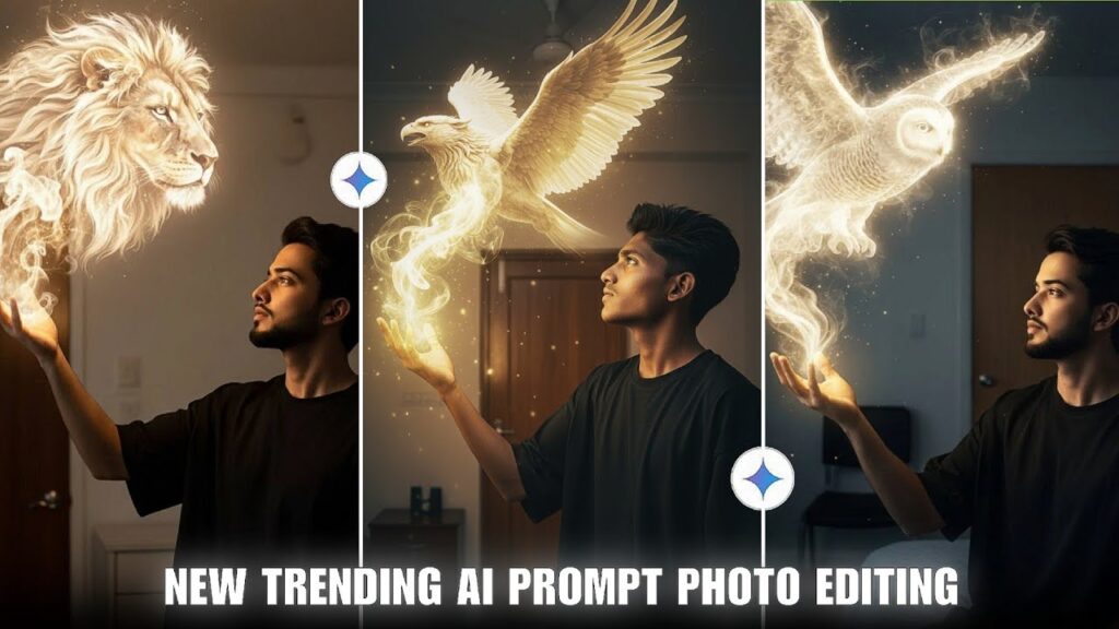 Glowing Effect AI Prompt Photo Editing